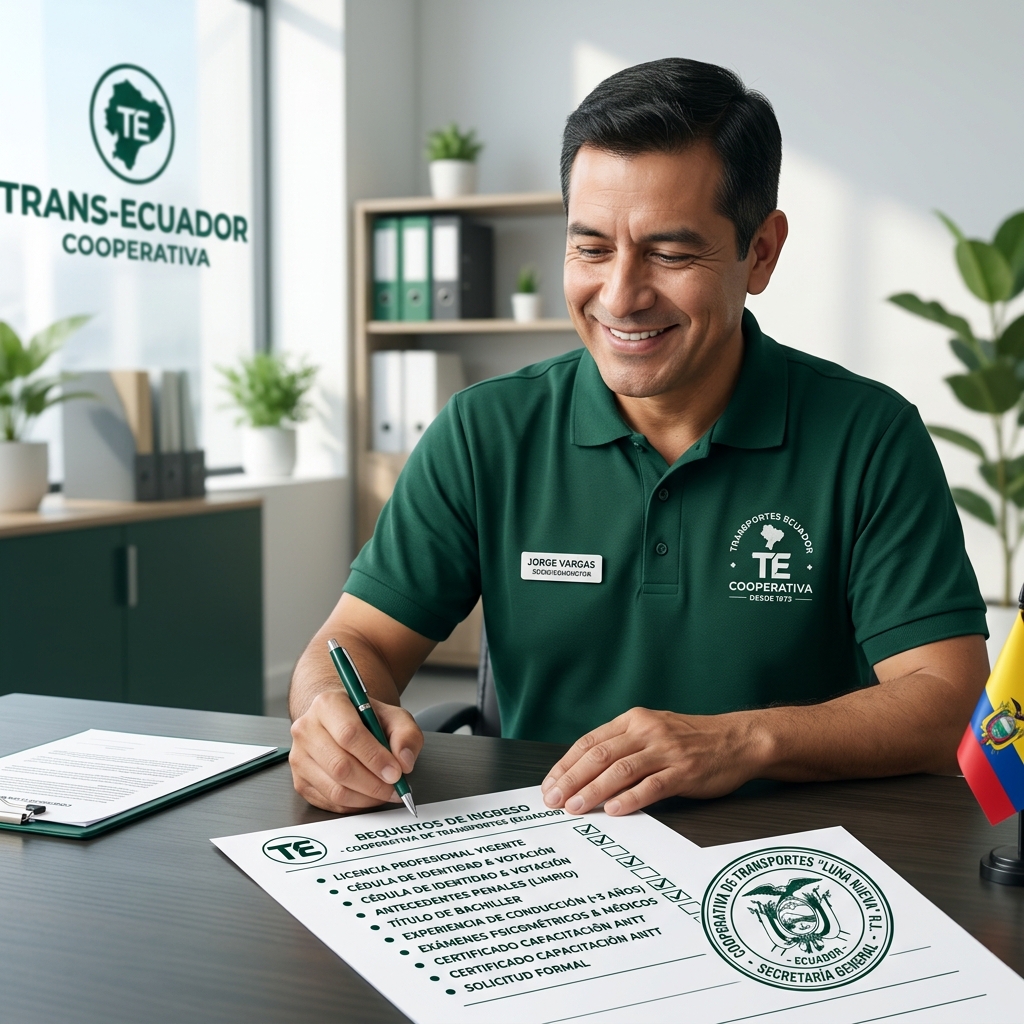 Requisitos para ser socio de una cooperativa de transporte